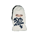 white.black ski mask