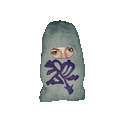 grey.purple ski mask