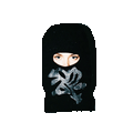 black.black ski mask