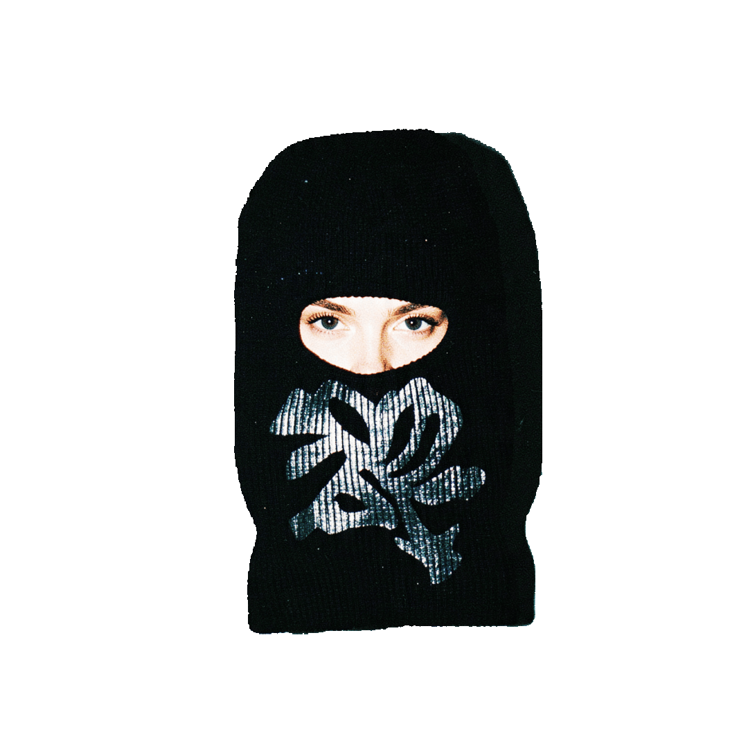 black.black ski mask